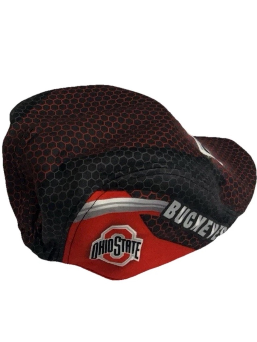 Ohio State Buckeyes NCAA Black Red Beret Adult Size Large Cap Hat RARE